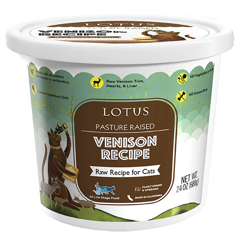 Lotus Frozen Raw Food for Cats - Venison