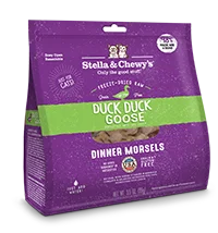 Stella & Chewy's Freeze-Dried Raw Cat Food Dinner Morsels Duck, Duck Goose
